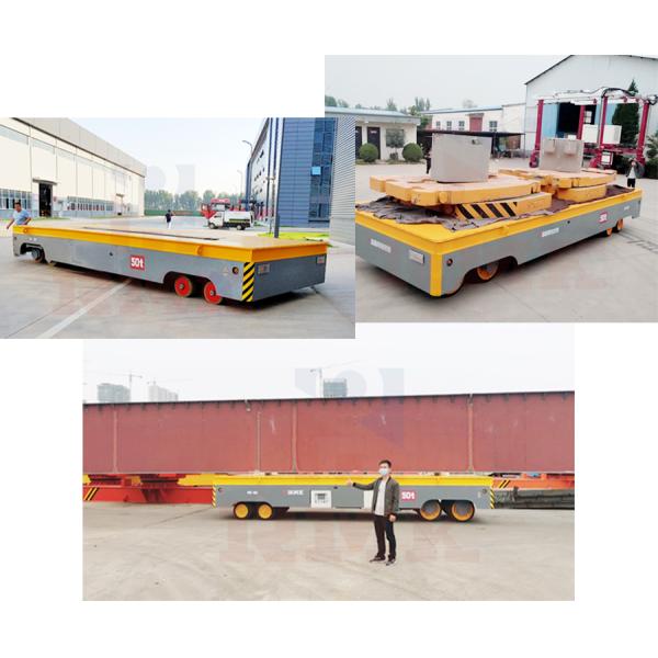 Heavy Duty Trackless Transfer Cart 50 Tons Electric Transfer Trolley
