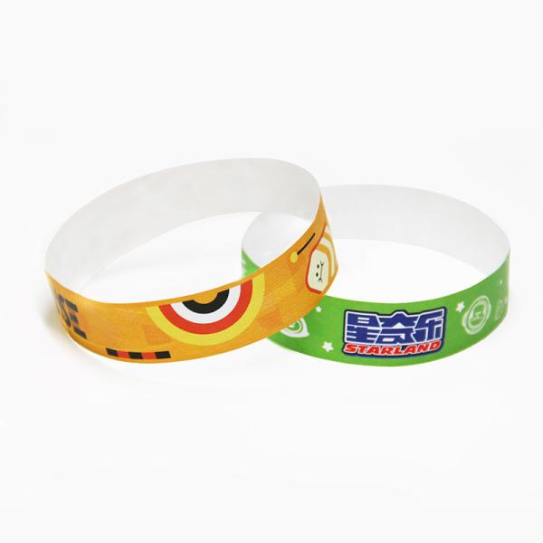 Quality Security Tyvek Paper Wristbands with Sequential Numbering Custom Logo Printing wholesale