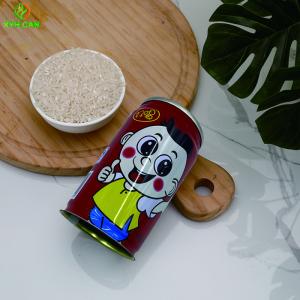 Beverages Drinks Round Tin Containers CMYK Offset For Baby Milk Spirits