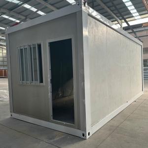 Cheap Prefabricated Foldable 20ft Office Folding Container House for Philippines Security Door and Space-Saving Design for sale