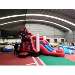 Ironman Superhero Inflatable Bounce House Combo Durable Easy Installation