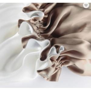 43cm Adjustable Woven 100 Mulberry Silk Bonnet Sleep Cap Striped