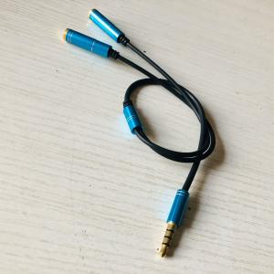 Audio Laptop Jack Headphone Microphone Splitter Adapter 2 in 1 30cm Length