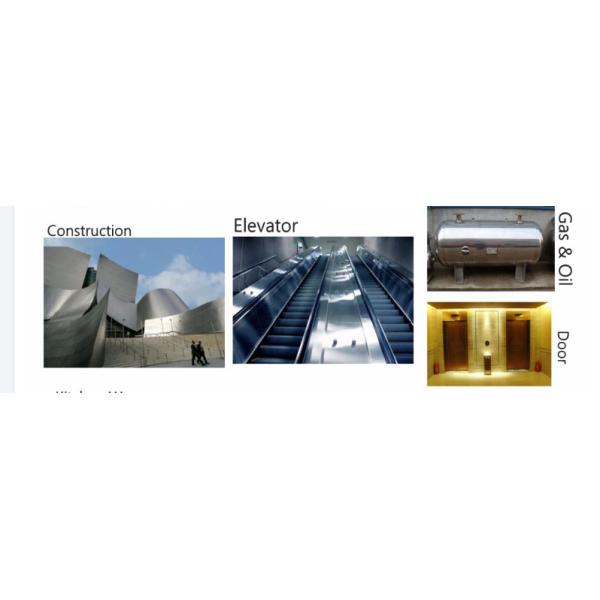 Gray / Gold 304 Colored Stainless Steel Sheets For Cookware ISO Standard