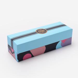 Custom 6 Macaron Chocolate Gift Pack Boxes With Plastic Blister Insert