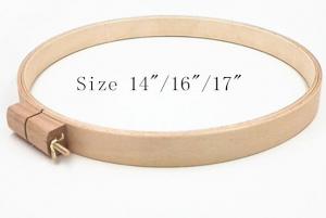 China Solid beech wood embroidery hoop, Round shaped 14'', 16'', 17'' on sale