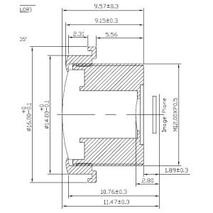 Cheap Black Car Camera Lens with 1/3&quot; Image Format and Auto/Manual Focus Type for sale