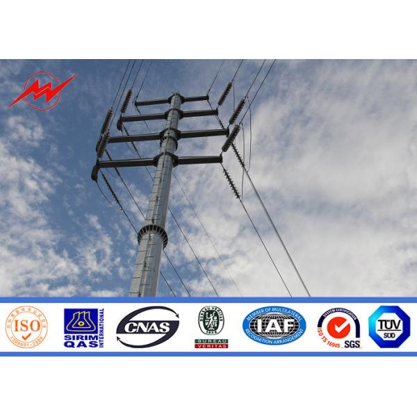 Quality 9m 200Dan Galvanizing Surface Treatment Electrical Line Poles / Steel Tubular wholesale