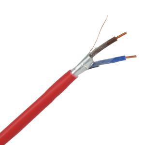 FPLR Tinned Copper/Copper Stranded Fire Alarm Cable with 2cores 1/0.5tc mm Drain