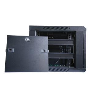6U Wall Mount Network Cabinet With Tempered Glass Door For Easy Access