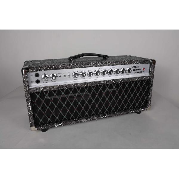 Custom SSS Steel String Singer Tone Deluxe Handwired Guitar Amp Head 100W with Imported Snake Tolex Vox Grill Cloth