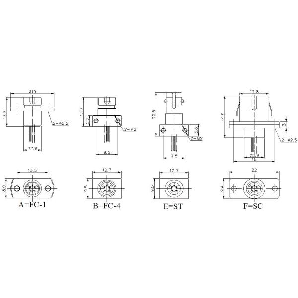 3G Video CATV PIN TIA Receiver Optical SubAssembly LC ROSA