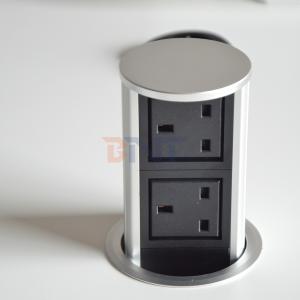 UK Plug Type Pneumatic Lifting Outlet Pneumatic Pop up Power Socket for Hidden