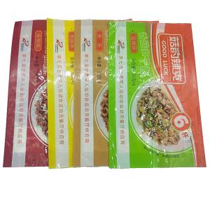 China Topline 50-150 Microns Mushroom Sauce Packaging Pouch Fin Lap Seal Bag With Gusset on sale