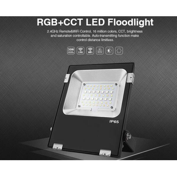 Quality Milight Wifi IP65 20W RGB+CCT LED Floodlight 2.4G All color RGB and CCT adjustable 3000k 6000k LED light with IOS APP wholesale