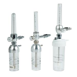 15L/Min Medical Oxygen Flowmeter With Humidifier Bottle BS Adapter