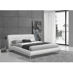 PU Leather Upholstered Platform, Full size bed frame, Wood Slat Support