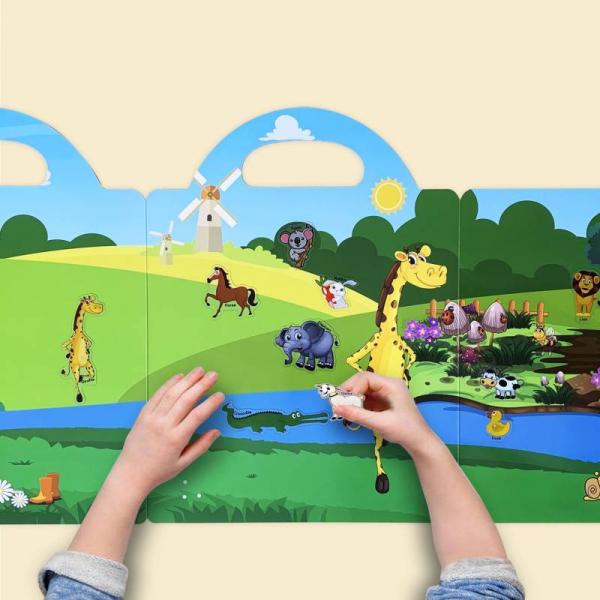Durable Educational Learning Products Children Removable Sticker Book