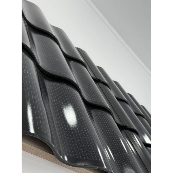 Molding Black Topcon Cell Solar Roof Tiles with BIPV Power Tolerance Range of 0