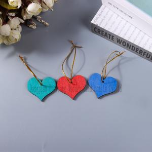 Mini Heart Shaped Chalkboard Sign Hanging Double Sided Blackboard Message Board