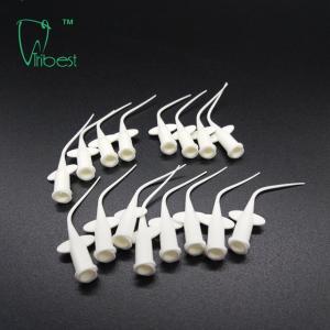 0.25mm Plastic Dental Needles Capillary Tip Long Curved