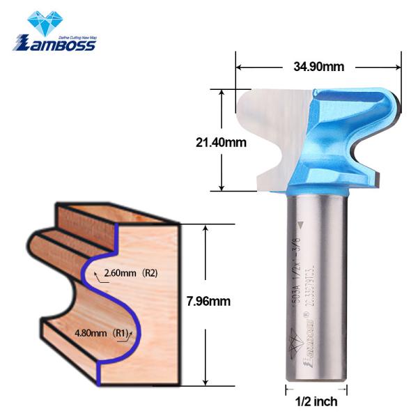 Lamboss A Double Finger Bit Trimming Milling Cutter Dovetail Router Bit For