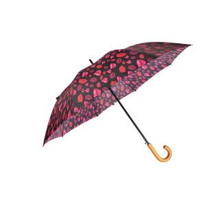 Cheap Auto Open Diameter 98cm 23&quot;*8K Wooden Handle Umbrella for sale