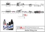 Brake Fluid Filling Line With Servo Filling Machine,Rotary Capping Machine