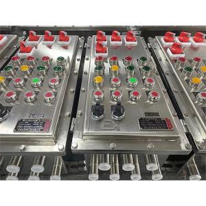 Cheap Outdoor Flameproof Control Panels With 2mm Powder Coated Surface Finish ≤225A Voltage Customized for sale
