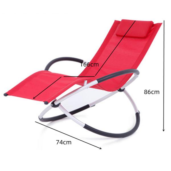 Modern Outdoor Furniture Folding Zero Gravity Rocking Chair for Patio Garden and Beach