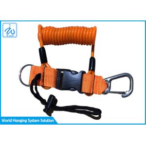 Retractable Loop Lanyard With Fixed Clip Custom Printed Lanyard For Safety Fall