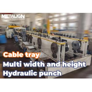 Heavy Duty Cable Tray Roll Forming Machine With Adjustable Width Dual Wall