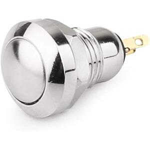 250V Illuminated Latching Push Button Switch / 8mm Metal Push Button Switch