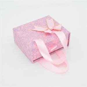 Small Perfume 3mm Cosmetic Packaging Box With Ribbon Handle ALLICO