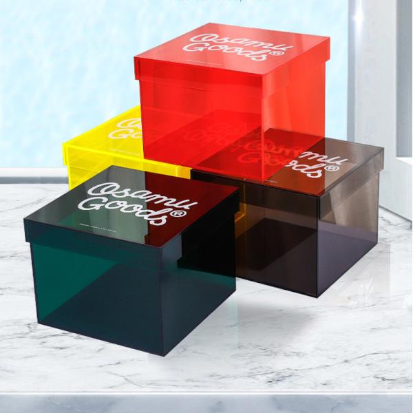 15x15x15cm Acrylic Storage Box Showcase With Secure Lid For Events Gifts Packaging