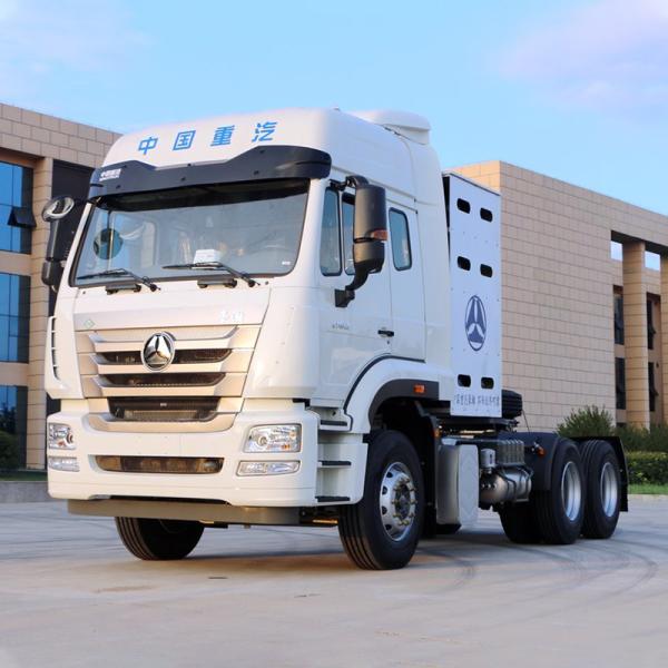 430HP 6X4 HOWO CNG/LNG Tractor Truck Gas Tractor Head for Port Transportation ABS Antilock Braking System Safeguarded