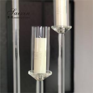 10 Candle Holder Stand Crystal Gold Table Decor 10 Arm Glass Candelabra