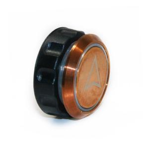 SS DC24V Elevator Touchless Button Lift Alarm Golden Outer Frame Blue And White