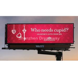 1R1G1B P 10 Large Outdoor LED Billboard monopole with MBI5024 Driving IC