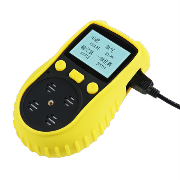 Quality ABS Material 4 In 1 SO2 CO O2 H2S Multi Gas Detector With Data Logging Function wholesale