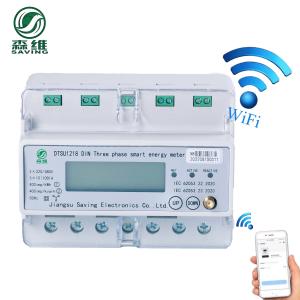 Four Wire 3 Phase Kwh Meter Din Rail Power Meter Wireless Wifi Ethernet