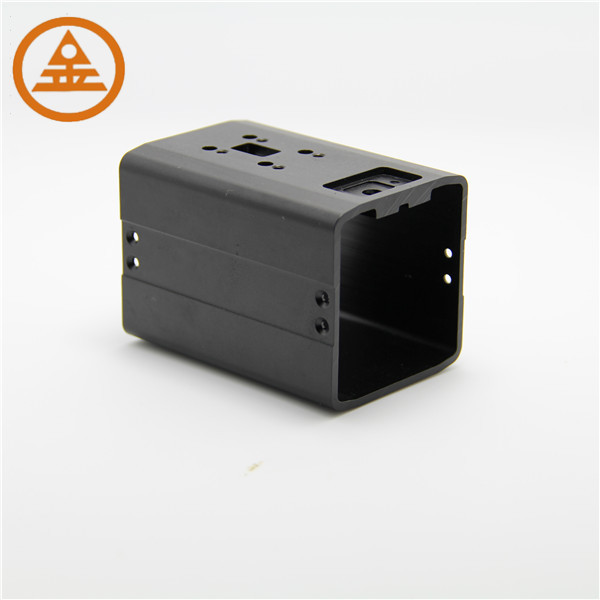 Quality Small Black Aluminium Profiles Enclosure Socket Shell For Electronic Field wholesale