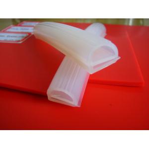 Various Shaped Extruded Silicone Rubber Profiles High Tear Strength For Freezers