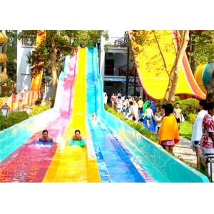 Fast Flowing High Speed Water Slide Water Park Equipment For Hotel Resort
