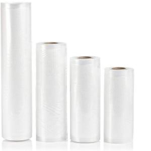 PA Custom Size Vacuum Rolls Embossed Sealable Vacuum Pouches 11X50'Ft