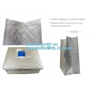 Large folding keeping cool cooler bag lunch bag for food fruit seafood steak