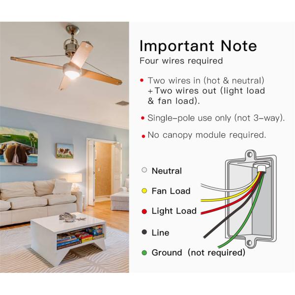 Wi-Fi Fan&Dimmer Switch