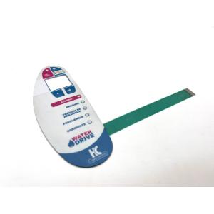 Pocket Layered Graphic LCD Printing Led Button Switch For Medical Enclosure