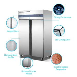 Odorless Multi Door Fridge Freezer Free Standing Anticorrosive Vertical
