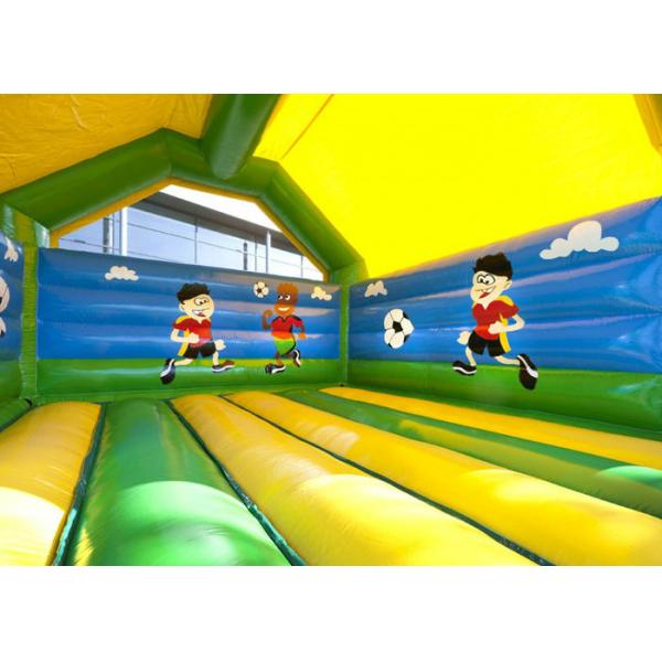 Football Inflatable Toddler Jump House , Sports Games Inside Bounce House